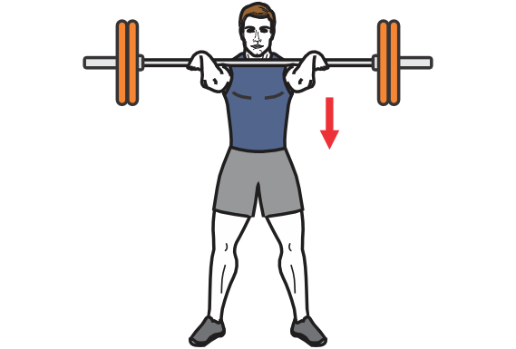 Front Squat illustration HexFit
