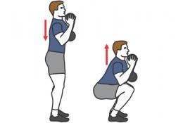 Goblet Squat illustration HexFit