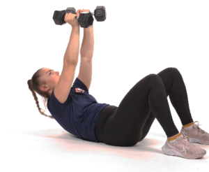 Crunch avec haltères