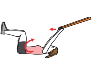 Reverse Hip Lift avec tension élastique