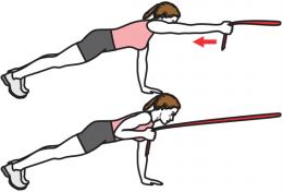 Gainage tripode + tirage élastique