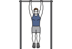 Dead hang illustration hexfit